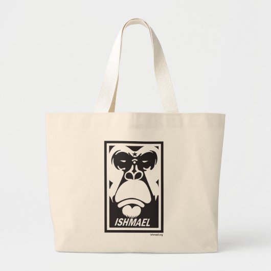 Het gezicht van Ishmael Grote Tote Bag (Voorkant)