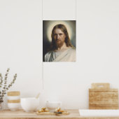 Het gezicht van Jezus door Carl Bloch Poster (Keuken)