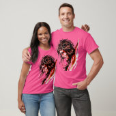 Het gezicht van Jezus-tekening T-shirt (Unisex)