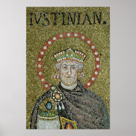Het gezicht van Justinian Poster (Voorkant)
