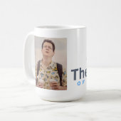 Het gezicht van koffie vandaag koffiemok (Voorkant links)