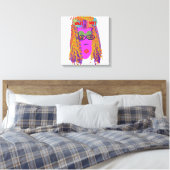 Het gezicht van nieuwsgierigheid canvas afdruk (Insitu (Slaapkamer))