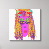 Het gezicht van nieuwsgierigheid canvas afdruk (Voorkant)