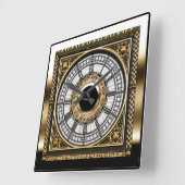 Het gezicht van 's werelds beroemdste kudde Big Be Vierkante Klok (Hoek)