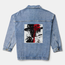 Het gezicht van twee werelden denim jacket