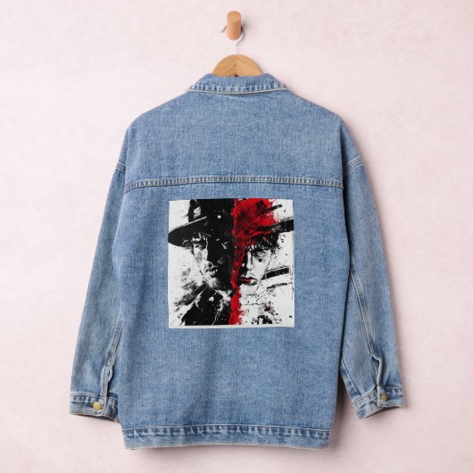 Het gezicht van twee werelden denim jacket (Hangar)