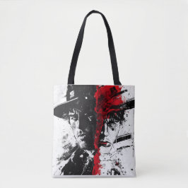 Het gezicht van twee werelden tote bag