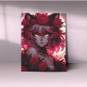 Het gezicht van verboden Rozen Canvas Afdruk