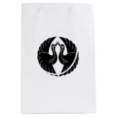 Het gezicht zien van witte kranen Gift Bags Medium Cadeauzakje (Voorkant)