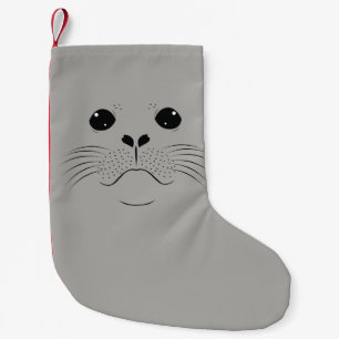 Het gezichtssilhouet van de verbinding kleine kerstsok