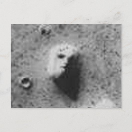 Het gezichtsveld van MARS-_-Cydonia Mensae Briefkaart (Voorkant)