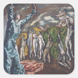 Het gezichtsvermogen van Sint-John Vierkante Sticker