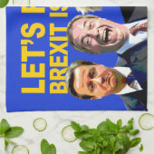 HET GEZIEN VAN HET, IS BREXIT EEN FARCE leuk anti  Theedoek (Gevouwen)