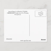 Het gezin is een link naar ons verleden en een bru briefkaart (Achterkant)
