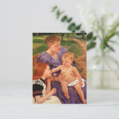 Het gezin van Mary Cassatt Briefkaart (Staand voorkant)
