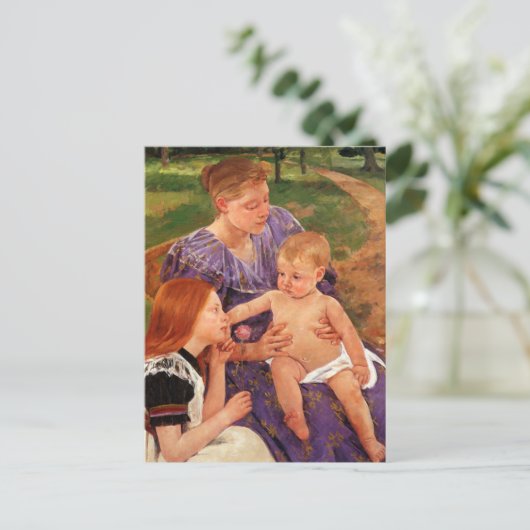 Het gezin van Mary Cassatt Briefkaart (Staand voorkant)