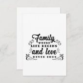 Het gezinsleven op vrijdag begint kaart (Voorkant / Achterkant)