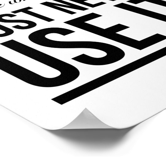 Het gezond verstand is als deodorant, de mensen di poster (Hoek)