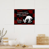 Het gezond verstand maakt je een genie poster (Keuken)