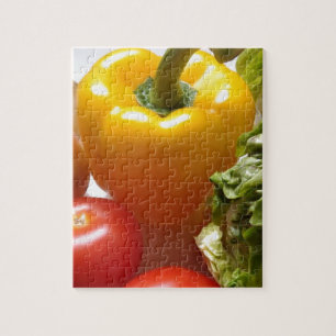 Het Gezonde Voedsel van de Sla van de Groenten van Legpuzzel
