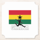 Het Ghanees voetbalelftal is het nationale elftal  Kartonnen Onderzetters (Voorkant)