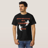Het 'ghosten' van mensen gaat mij zo makkelijk af, t-shirt (Voorkant volledig)