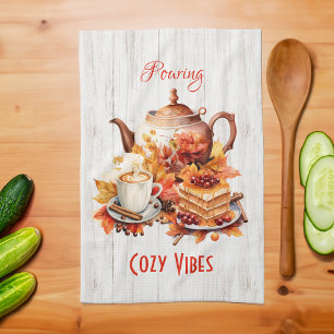 Het gieten van Cosy Vibes - Herfst Theedoek