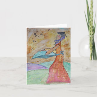 Het gietende wenskaart van Zorgen Kaart