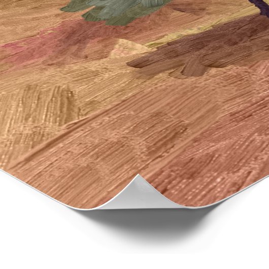 Het gigantische skelet van de stoffige woestijn poster (Hoek)