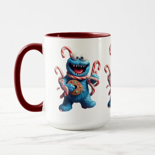 Het Gingbread Monster | Grappige Kerst Kunst Mok (Links)