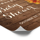 Het 'Girl Autumn' laat het Baby shower van de Koor Poster (Hoek)