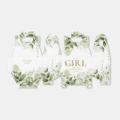 Het 'Girl Greenery'-Baby shower voor botanische go Bedankdoosjes (Uitgevouwen)