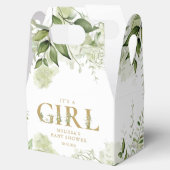 Het 'Girl Greenery'-Baby shower voor botanische go Bedankdoosjes (Geopend)