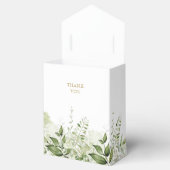 Het Girl Greenery Foliage Gold Baby shower Bedankdoosjes (Geopend)