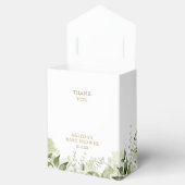 Het Girl Greenery Foliage Gold Baby shower Bedankdoosjes (Geopend)