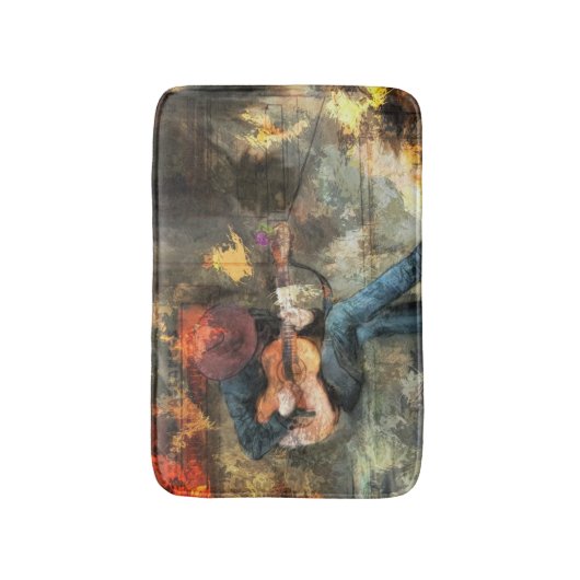 Het gitaarMan Badmat (Voorkant Verticaal)