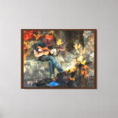 Het gitaarMan Canvas Afdruk (Voorkant)