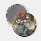 Het gitaarMan Magneet (Voorkant / Achterkant)