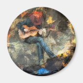 Het gitaarMan Magneet (Voorkant)