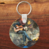Het gitaarMan Sleutelhanger (Voorkant)