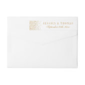 Het  Glam Gold Confetti Wedding Collectie (Achterkant)