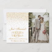 Het Glam Gold Confetti Wedding Collectie Aankondiging (Voorkant)