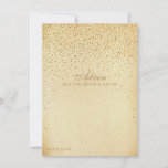 Het  Glam Gold Confetti Wedding Collectie Advieskaart<br><div class="desc">Voeg een glaasje toe aan je bruiloft met deze gouden vertrouwenskaarten. Het eenvoudige maar stijlvolle ontwerp zal uw gasten toestaan om een nota van raad voor u te schrijven om over jaren te houden en te lezen. De formulering is gemakkelijk te personaliseren, zodat deze kaarten snel kunnen worden omgezet in...</div>