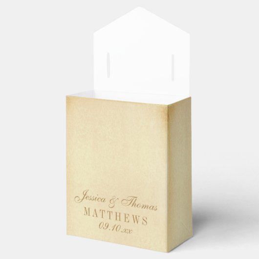 Het  Glam Gold Confetti Wedding Collectie Bedankdoosjes (Geopend)