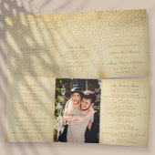Het  Glam Gold Confetti Wedding Collectie Drieluik Programma