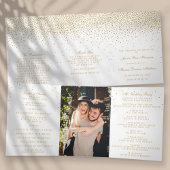 Het  Glam Gold Confetti Wedding Collectie Drieluik Programma