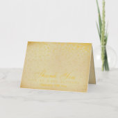 Het  Glam Gold Confetti Wedding Collectie Folie Wenskaart (Voorkant)