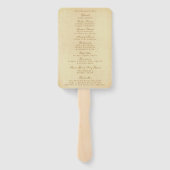 Het  Glam Gold Confetti Wedding Collectie Handwaaier (Achterkant)