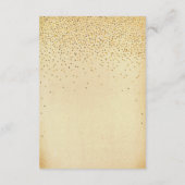 Het Glam Gold Confetti Wedding Collectie Informatiekaartje (Achterkant)