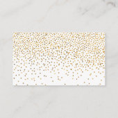 Het  Glam Gold Confetti Wedding Collectie Informatiekaartje (Achterkant)